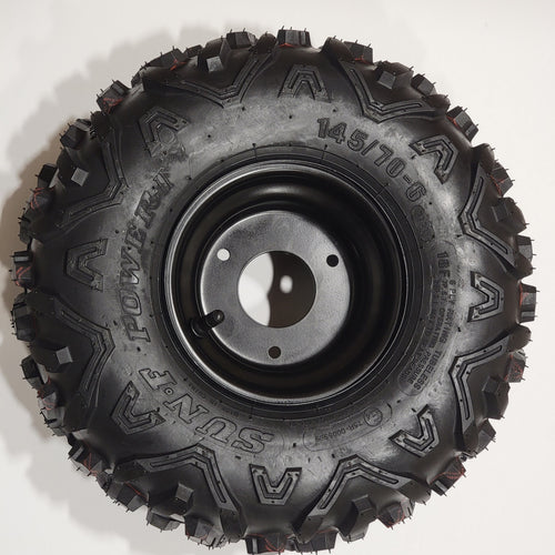 SunF Power.II 145/70-6 (14x6-6) ATV & Go-Kart Mini Bike Tires,6 PR, Tubeless