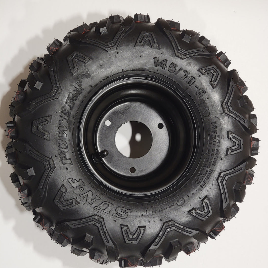 SunF Power.II 145/70-6 (14x6-6) ATV & Go-Kart Mini Bike Tires,6 PR, Tubeless
