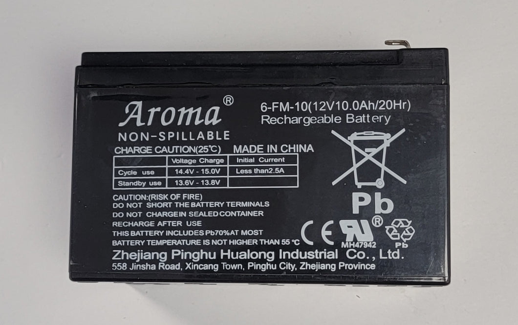12v 10Ah Rechargeable Battery.