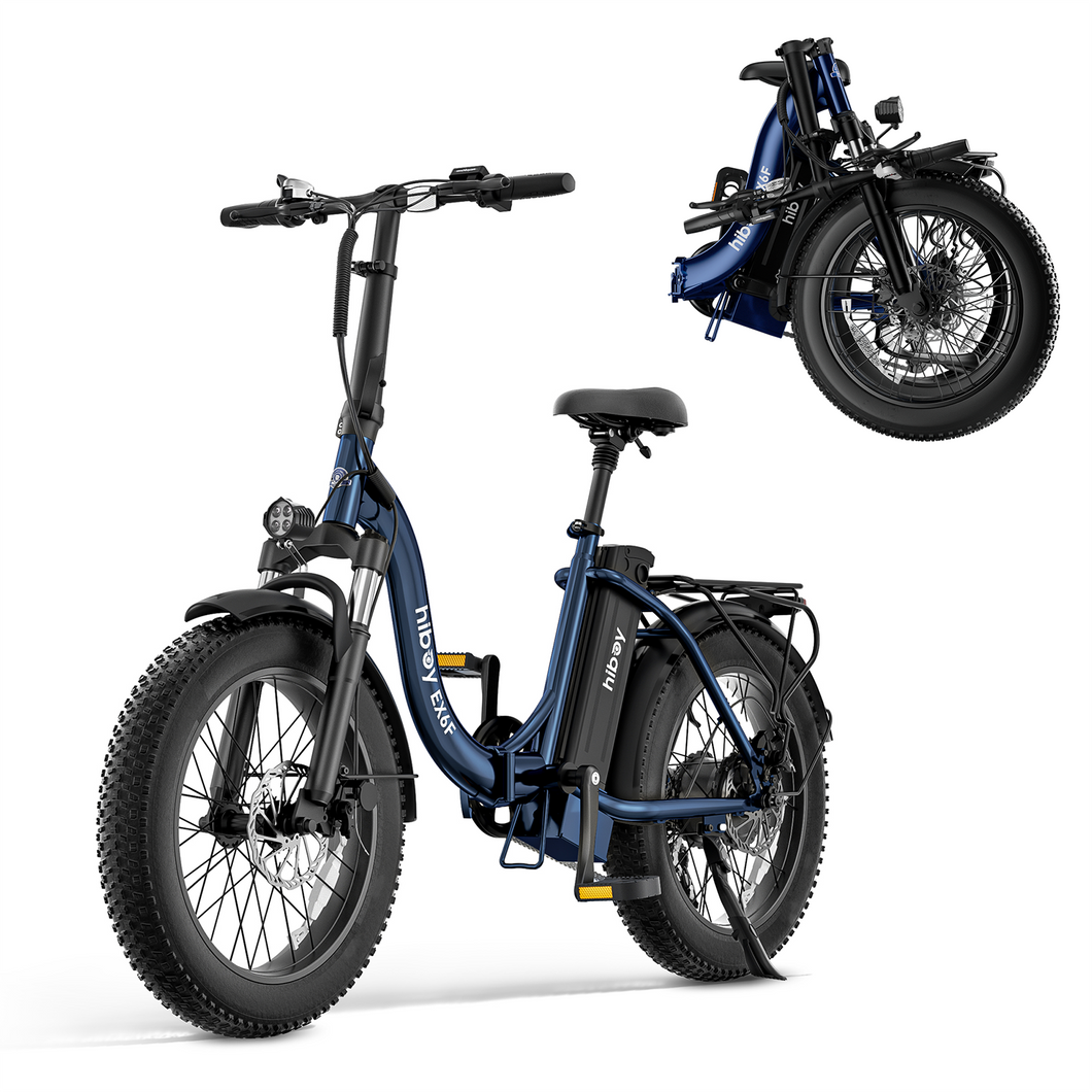HiBoy - EX6F Foldable Electric Bike Blue