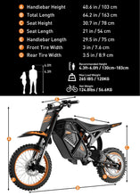 Load image into Gallery viewer, 48V Lithium RM7 Electric Dirt Bike 2200W
